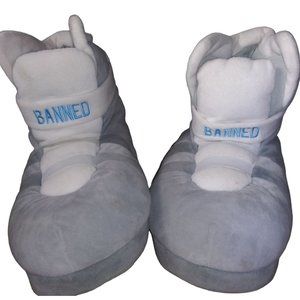 BANNED GOODS Mags Oversized Sneaker Slippers Gray Stoplight Unisex One Size